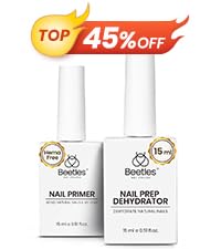 beetles Gel Polish No Wipe Gel Top Coat - Clear Color Top Coat Gel Nail Polish Shine Finish and Long Lasting, Soak Off Nail Lamp, 15ml Gift for Girls