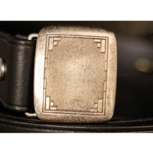 Hand-woven four-strand braided leather belt - Width 25mm